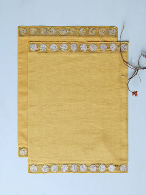 Glow Mustard/Silver Placemat