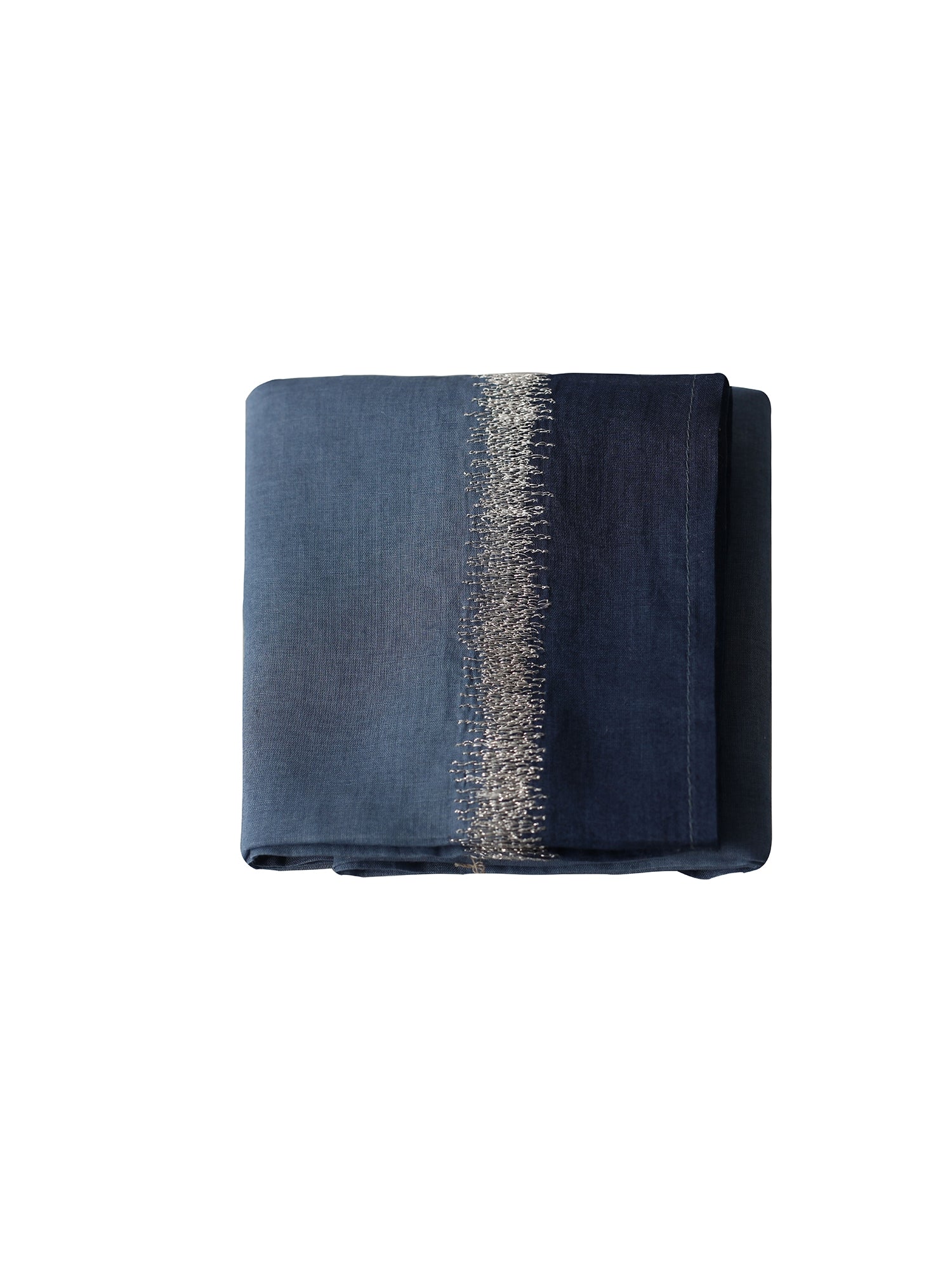 Eden Blue/Silver Napkin-Set Of 6