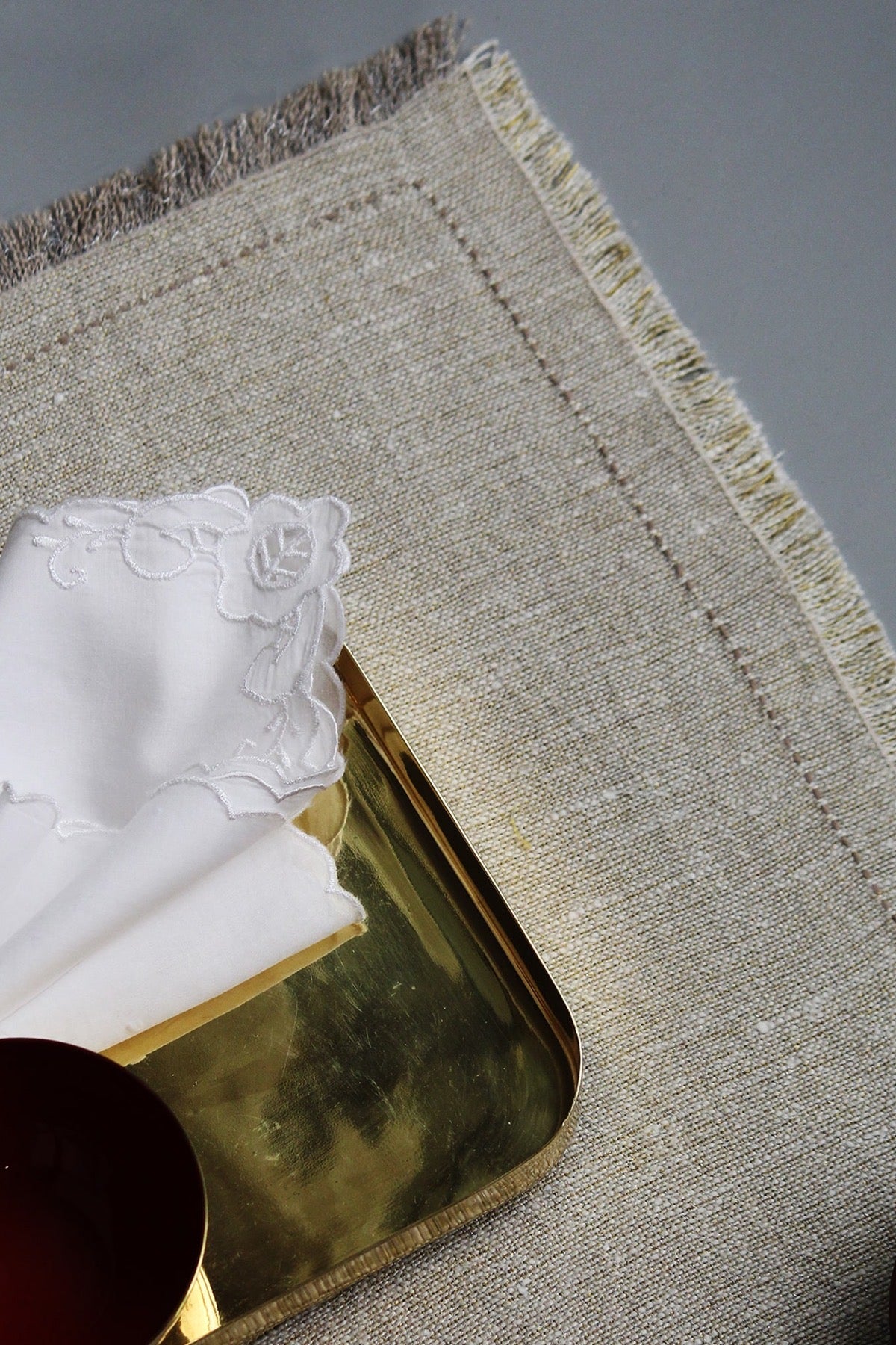 Floret White/White Napkin-Set Of 6