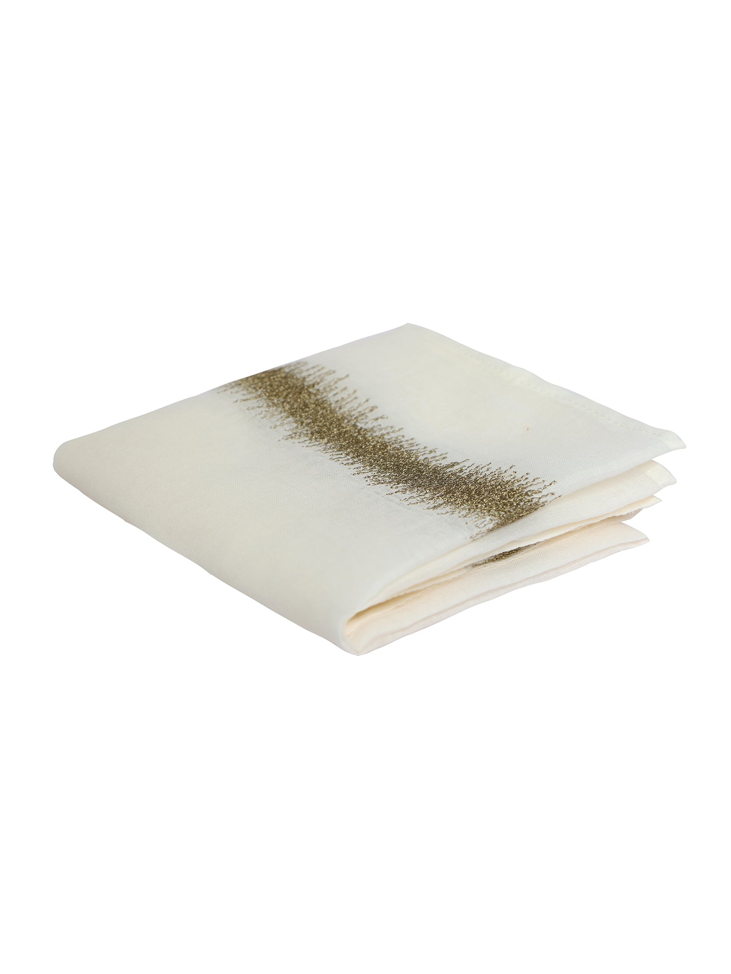 Eden Natural/Brass Napkin-Set Of 6