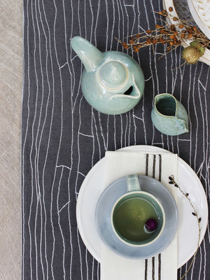 Palash Charcoal Silver Runner