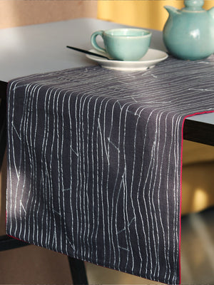 Palash Charcoal Silver Runner
