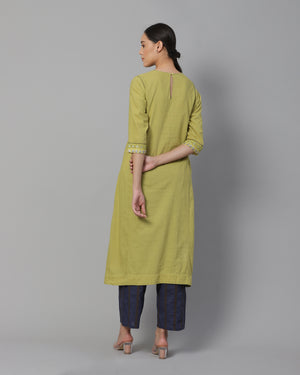 Sadah pale Green Kurta