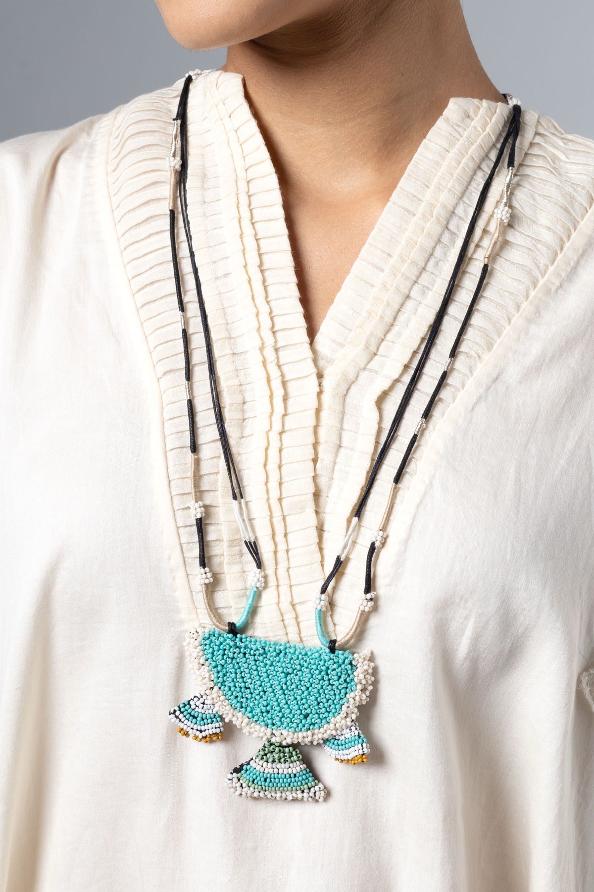 Rafael Turquoise/Black Necklace