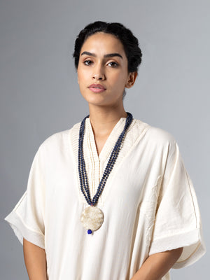 Faiza Blue/Gold Necklace