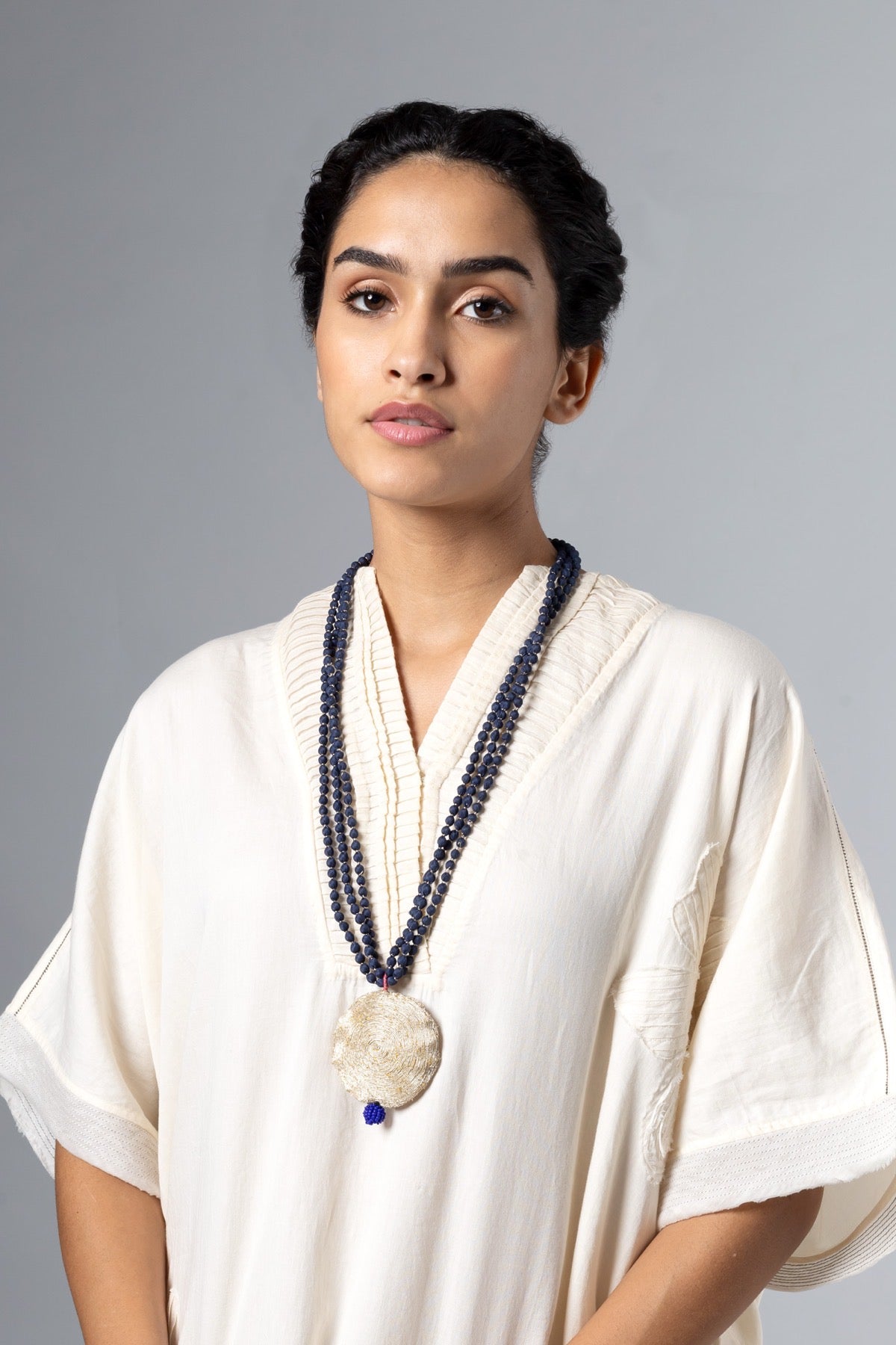 Faiza Blue/Gold Necklace
