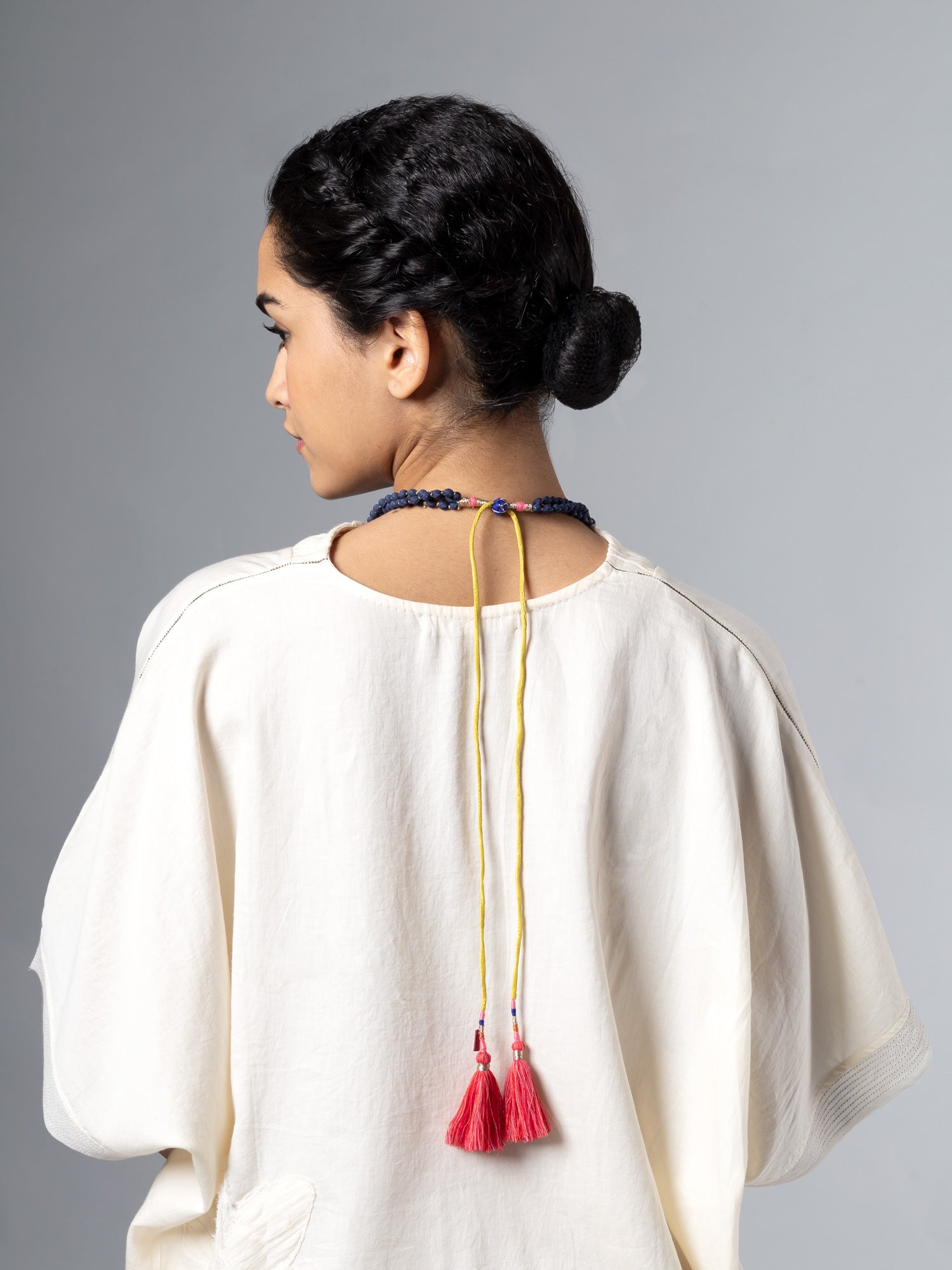 Faiza Blue/Gold Necklace