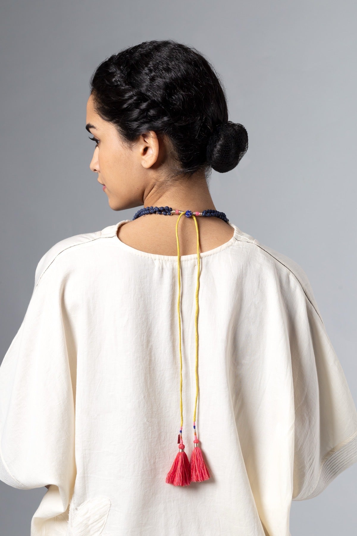 Faiza Blue/Gold Necklace