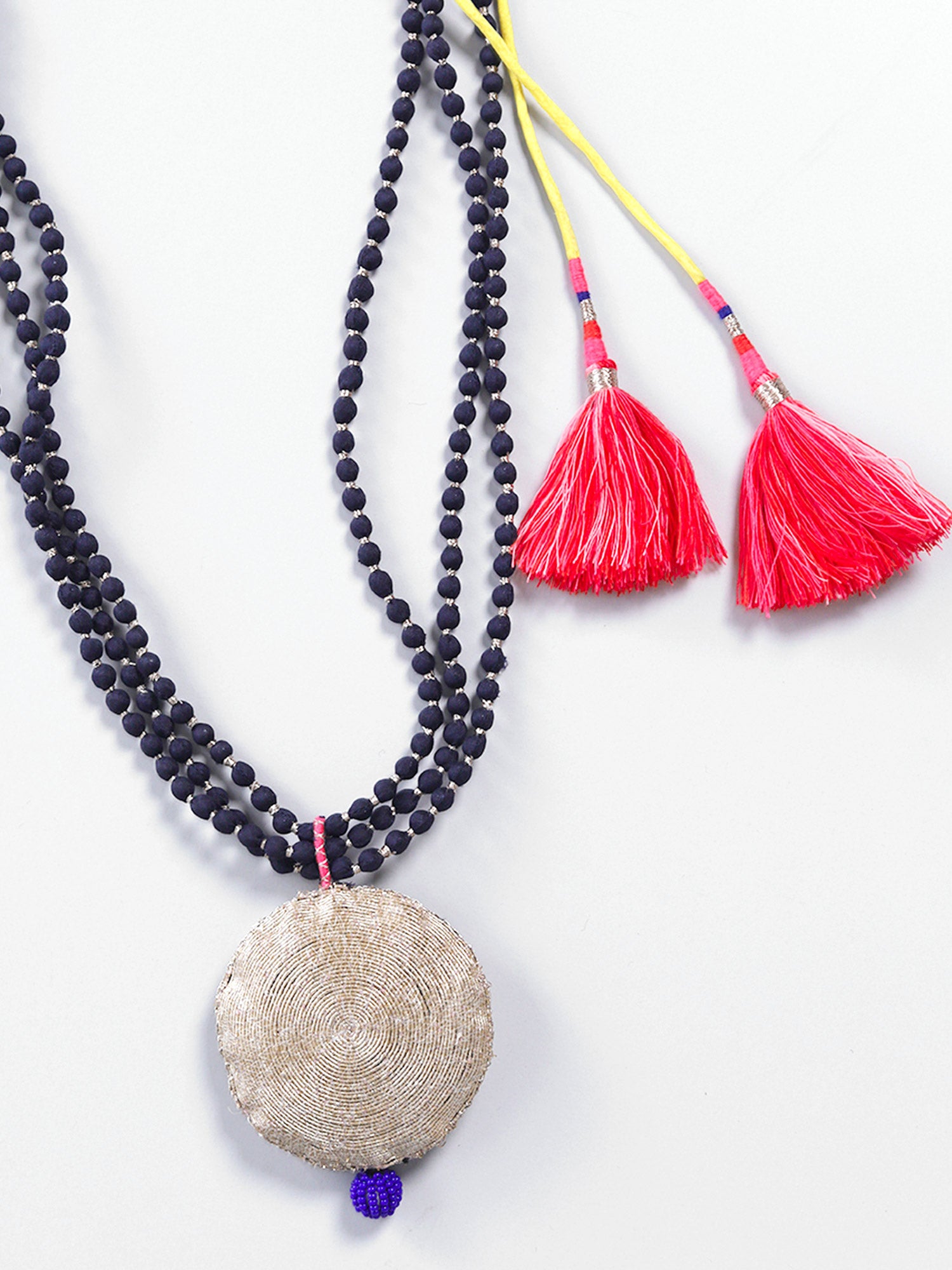 Faiza Blue/Gold Necklace