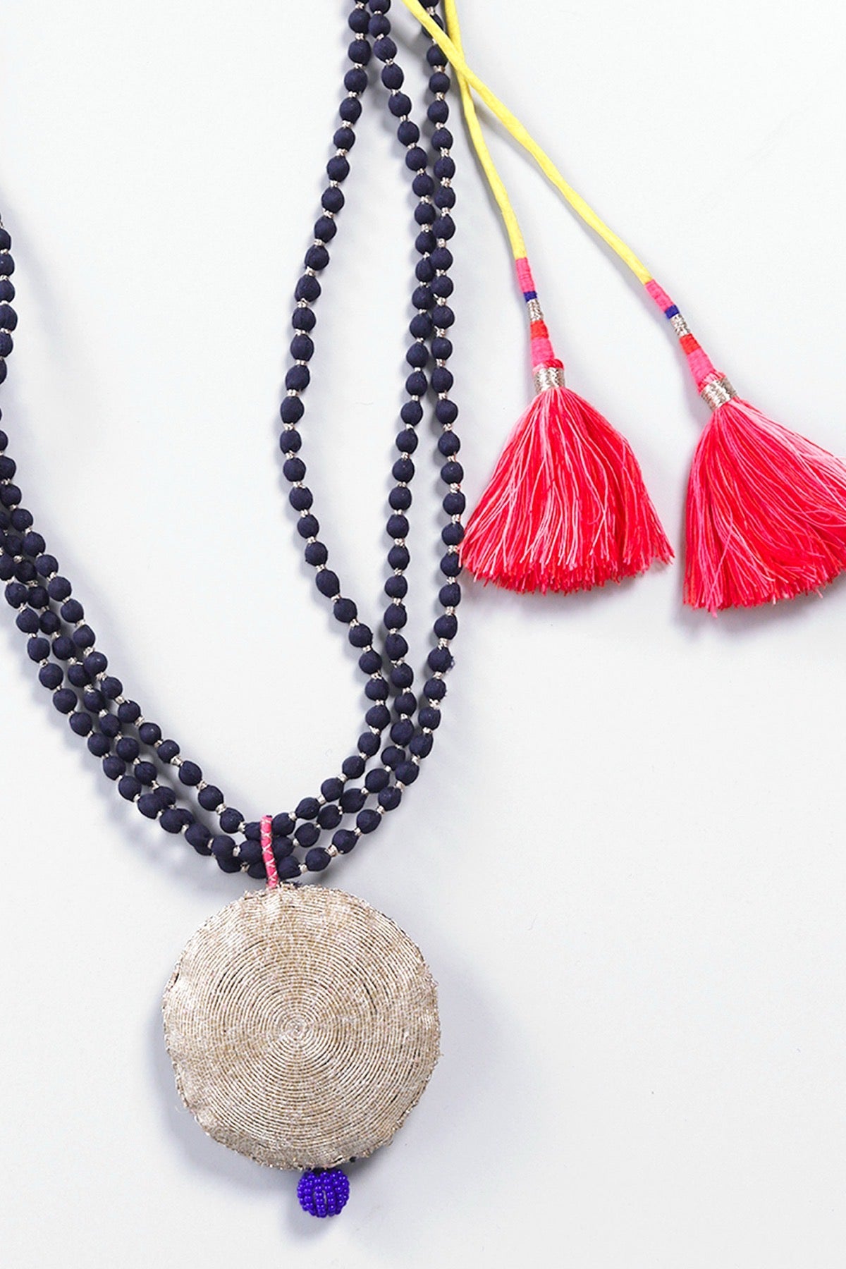 Faiza Blue/Gold Necklace