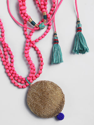 Fareen Pink/Gold Pendant