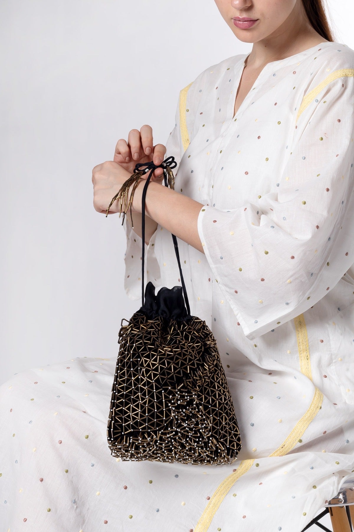 Willa Black Potli Bag