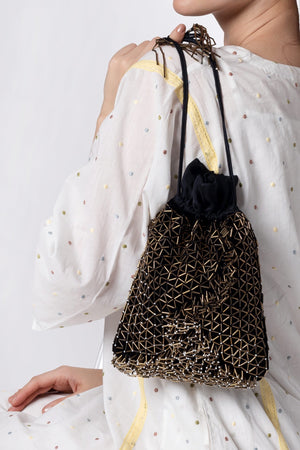 Willa Black Potli Bag