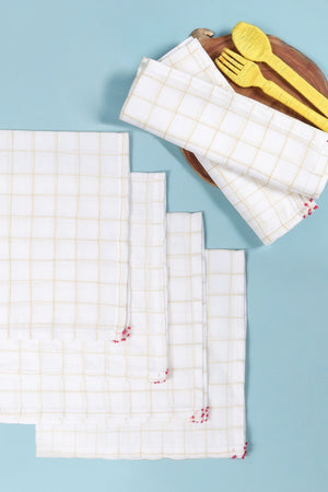 Kenzo Yellow Napkin-Set of 6