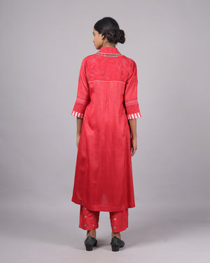 Livie Red Kurta