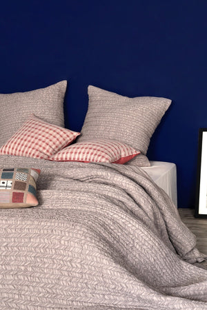Preston Red/Natural Cushion Cover