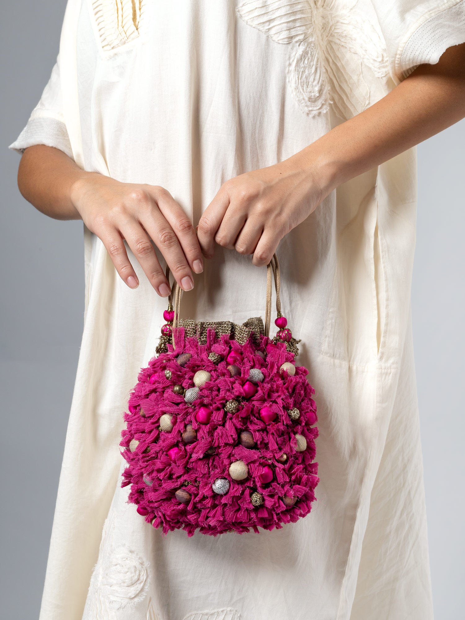 Confet Pink Potli Bag