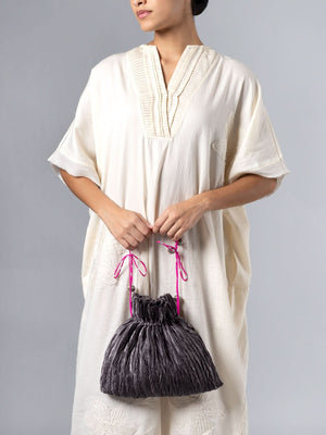 Origa Grey Potli Bag