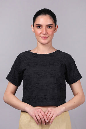 Alexei-23 Black Blouse
