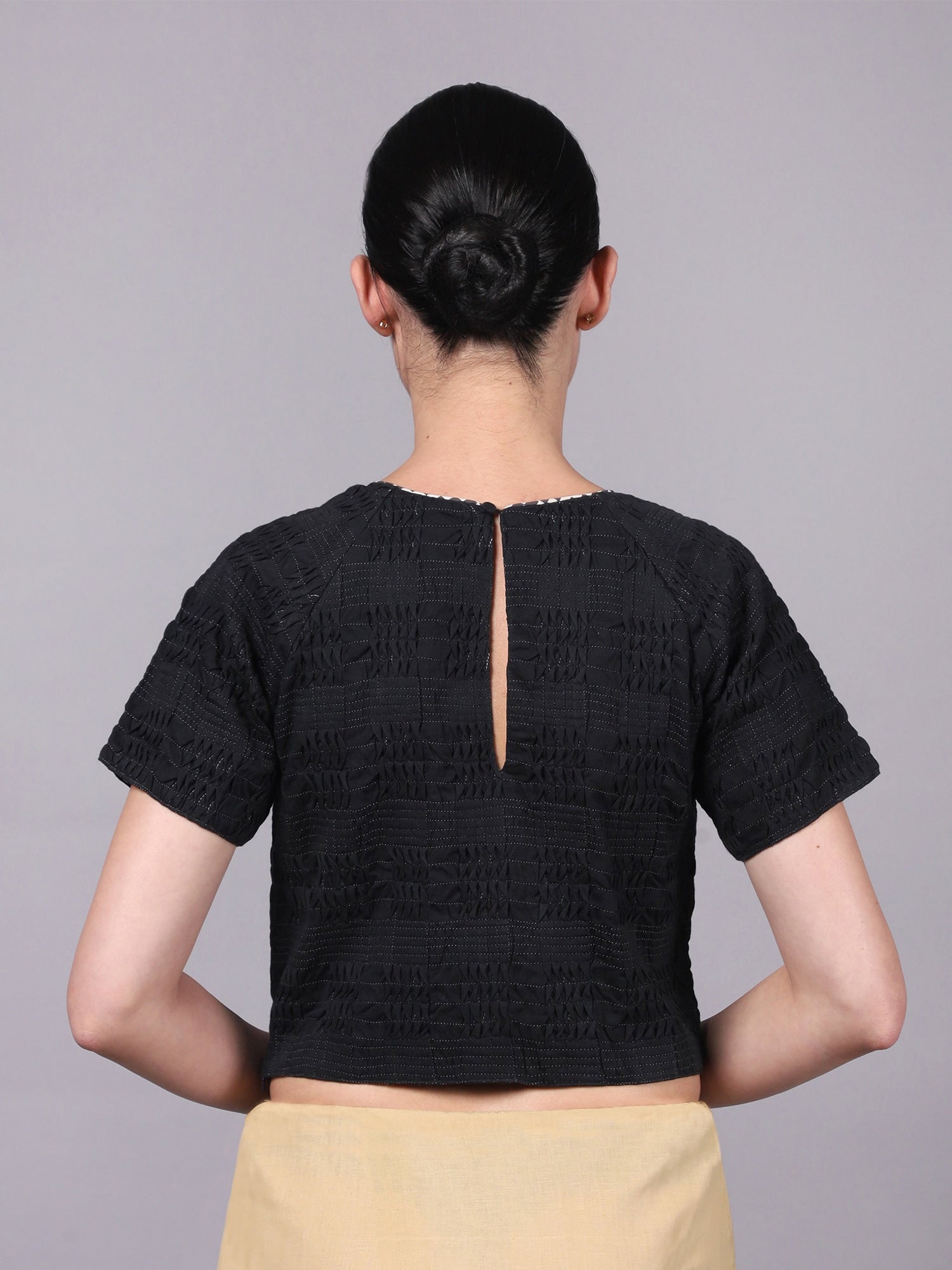 Alexei-23 Black Blouse