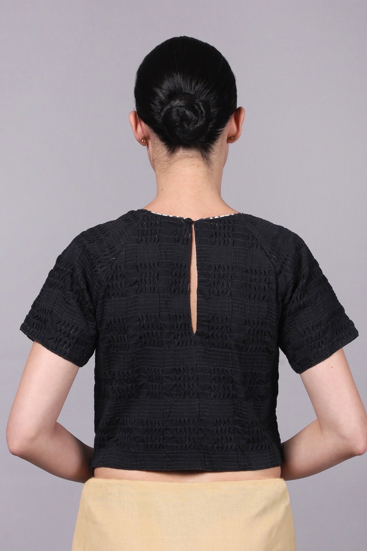 Alexei-23 Black Blouse