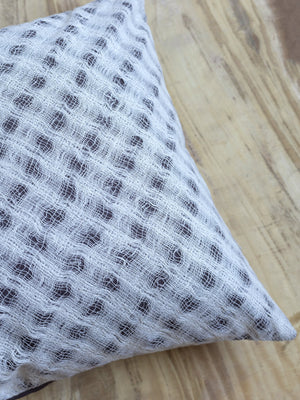 Diamond Check Natural Cushion Cover