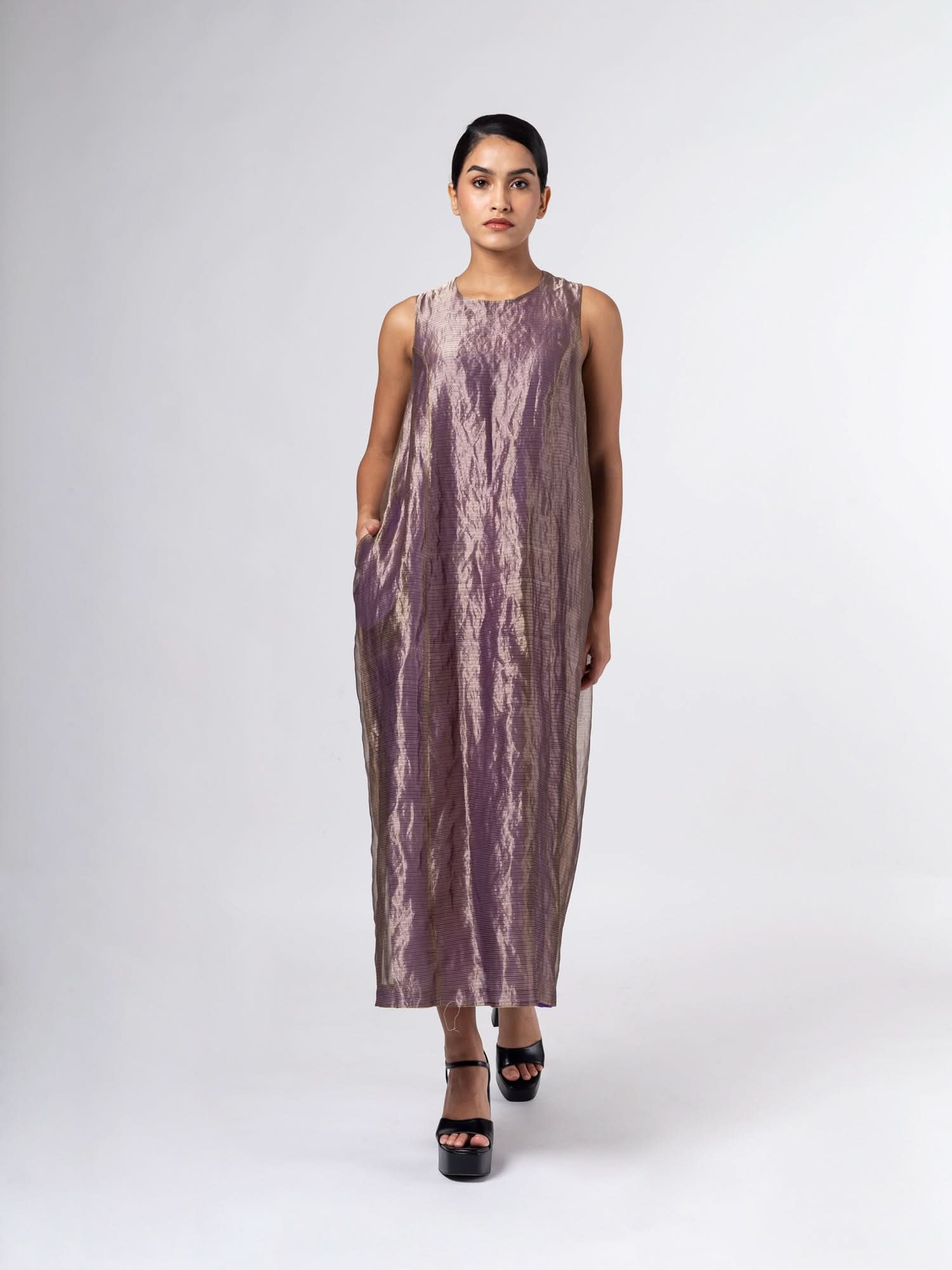 Mineko Gold/Purple Dress