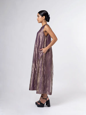Mineko Gold/Purple Dress