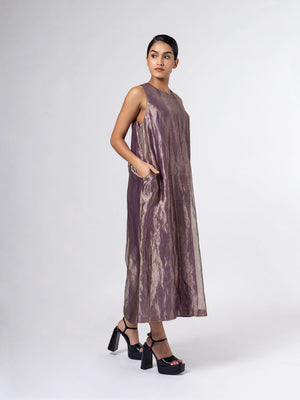 Mineko Gold/Purple Dress