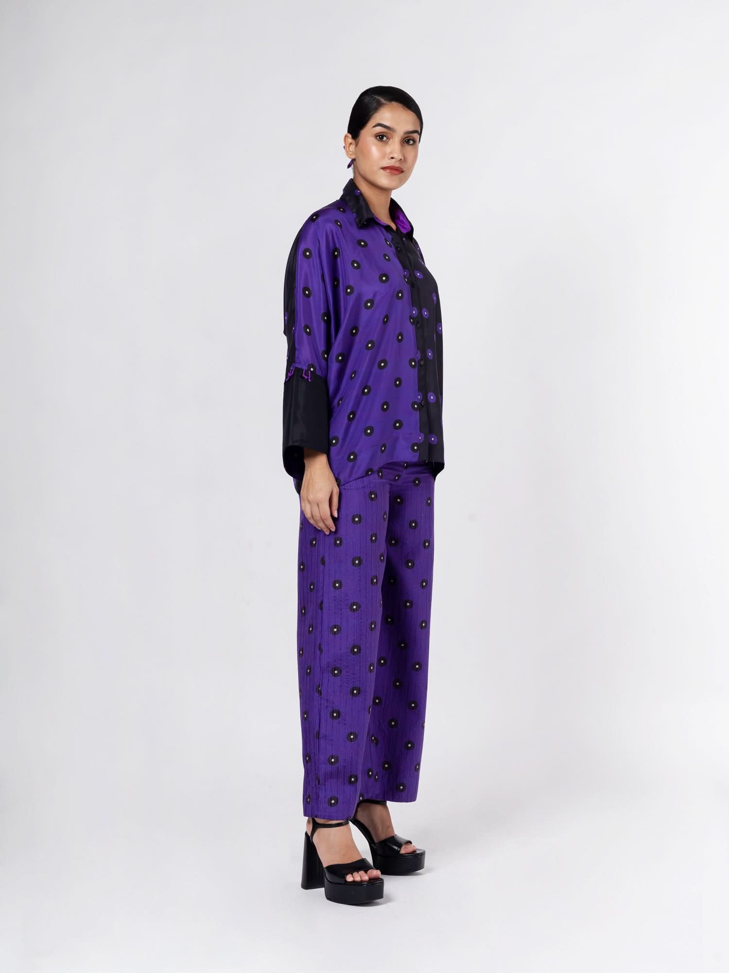 Keiko Black/Purple  Shirt