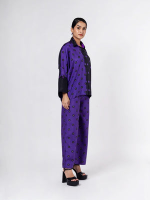 Keiko Black/Purple  Shirt