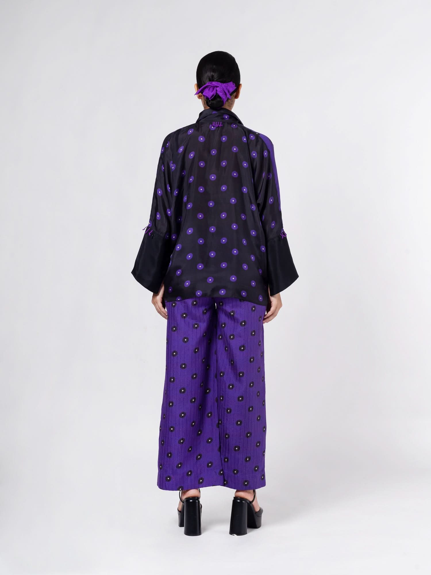 Keiko Black/Purple  Shirt