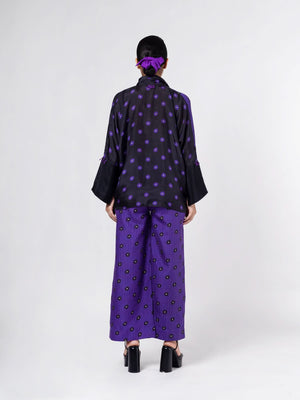Keiko Black/Purple  Shirt