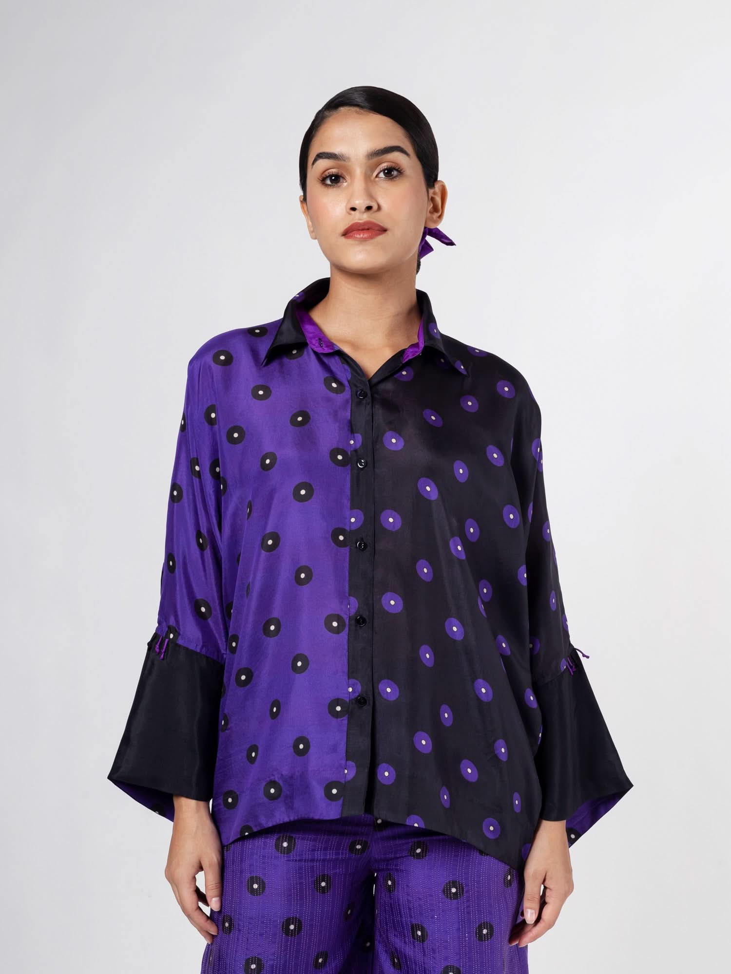 Keiko Black/Purple  Shirt