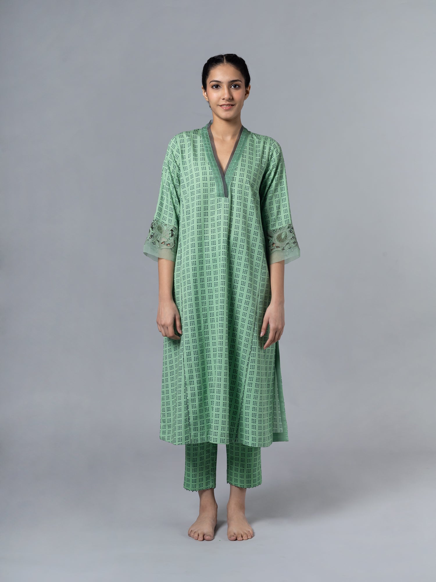 Valentino Lt Green Kurta