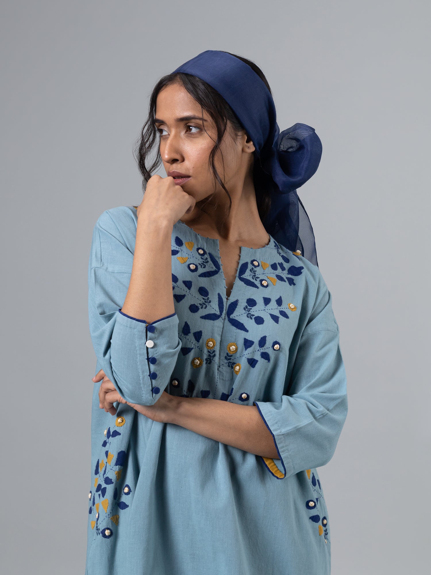 Somali Blue Kaftan