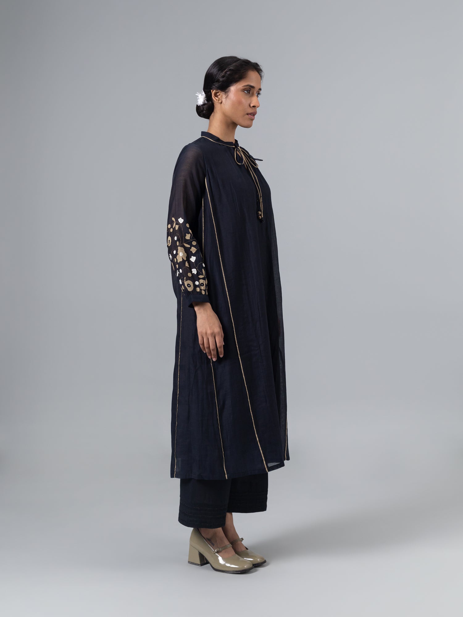 Cano Black Kurta