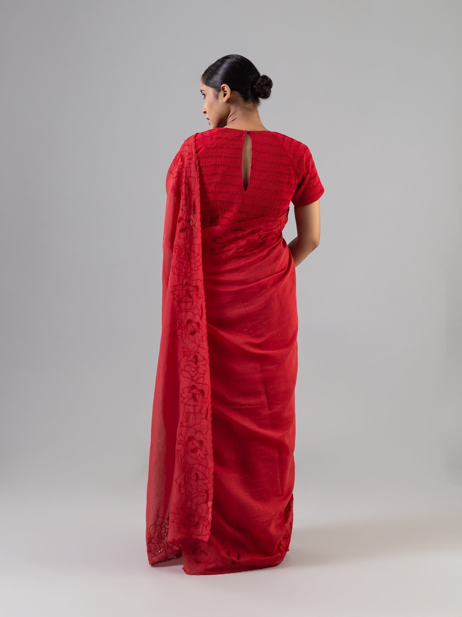 Genova  Red Saree