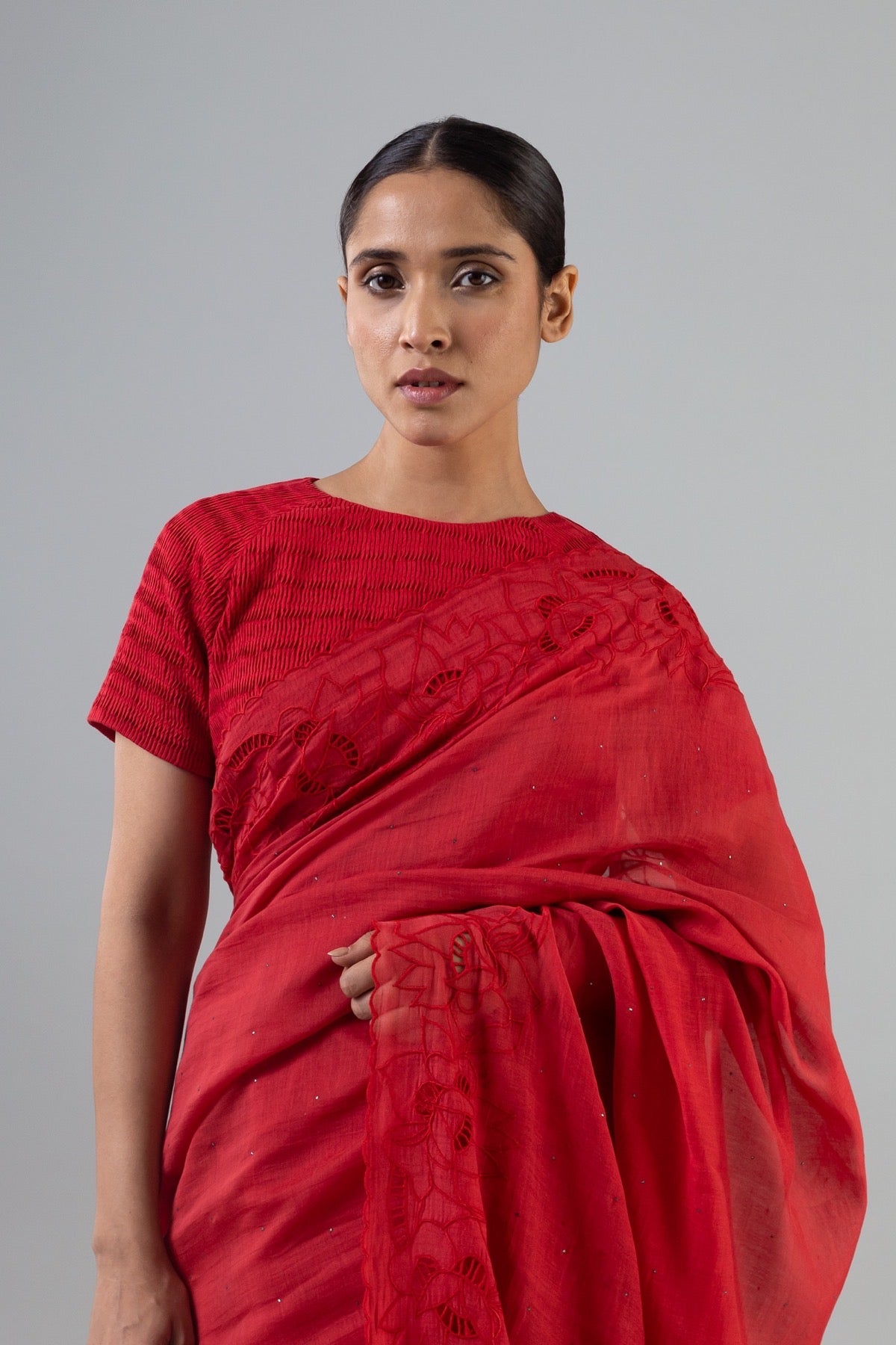 Genova  Red Saree