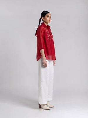 Heba Red S Top