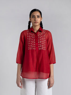 Heba Red S Top