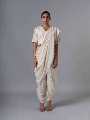 Phool Jali Natural  Saree