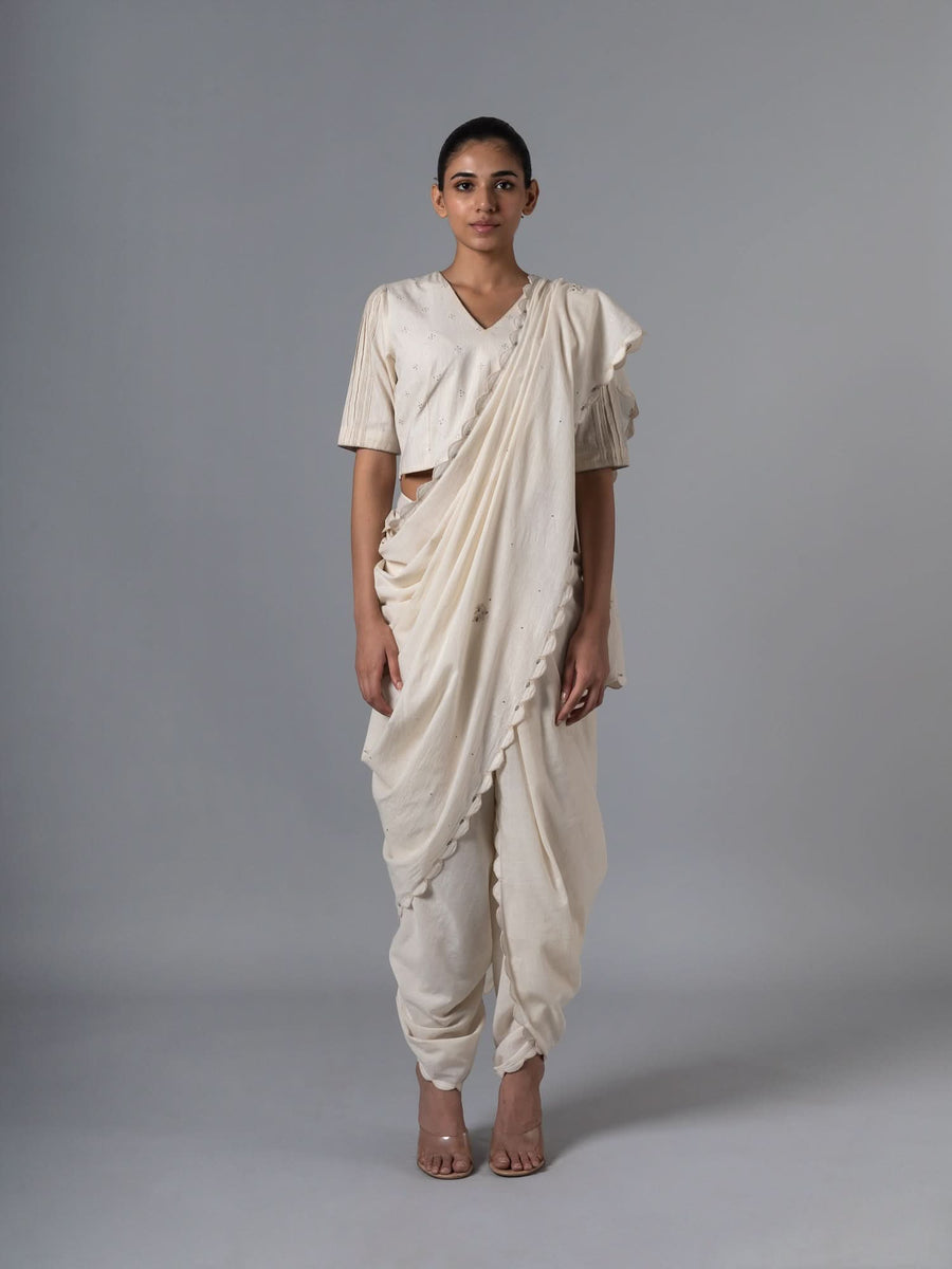 Phool Jali Natural  Saree
