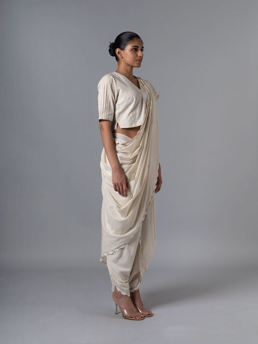 Phool Jali Natural  Saree
