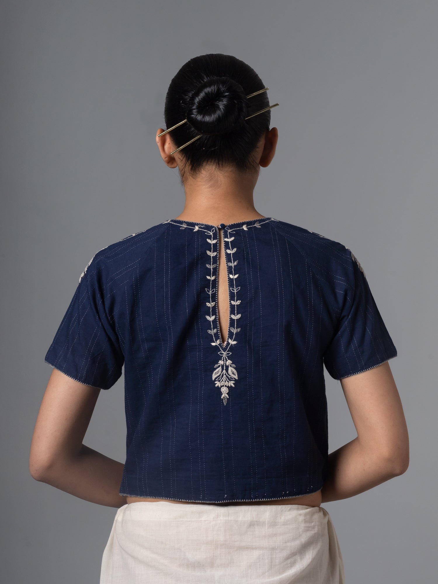 Machhi Indigo Blouse