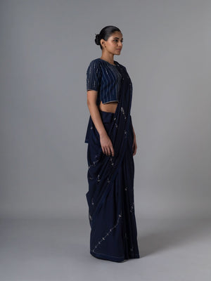 Abr Indigo Saree