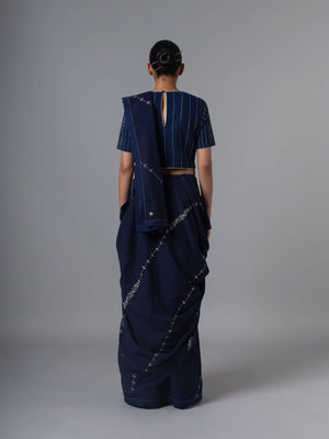 Abr Indigo Saree