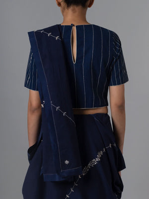 Abr Indigo Saree