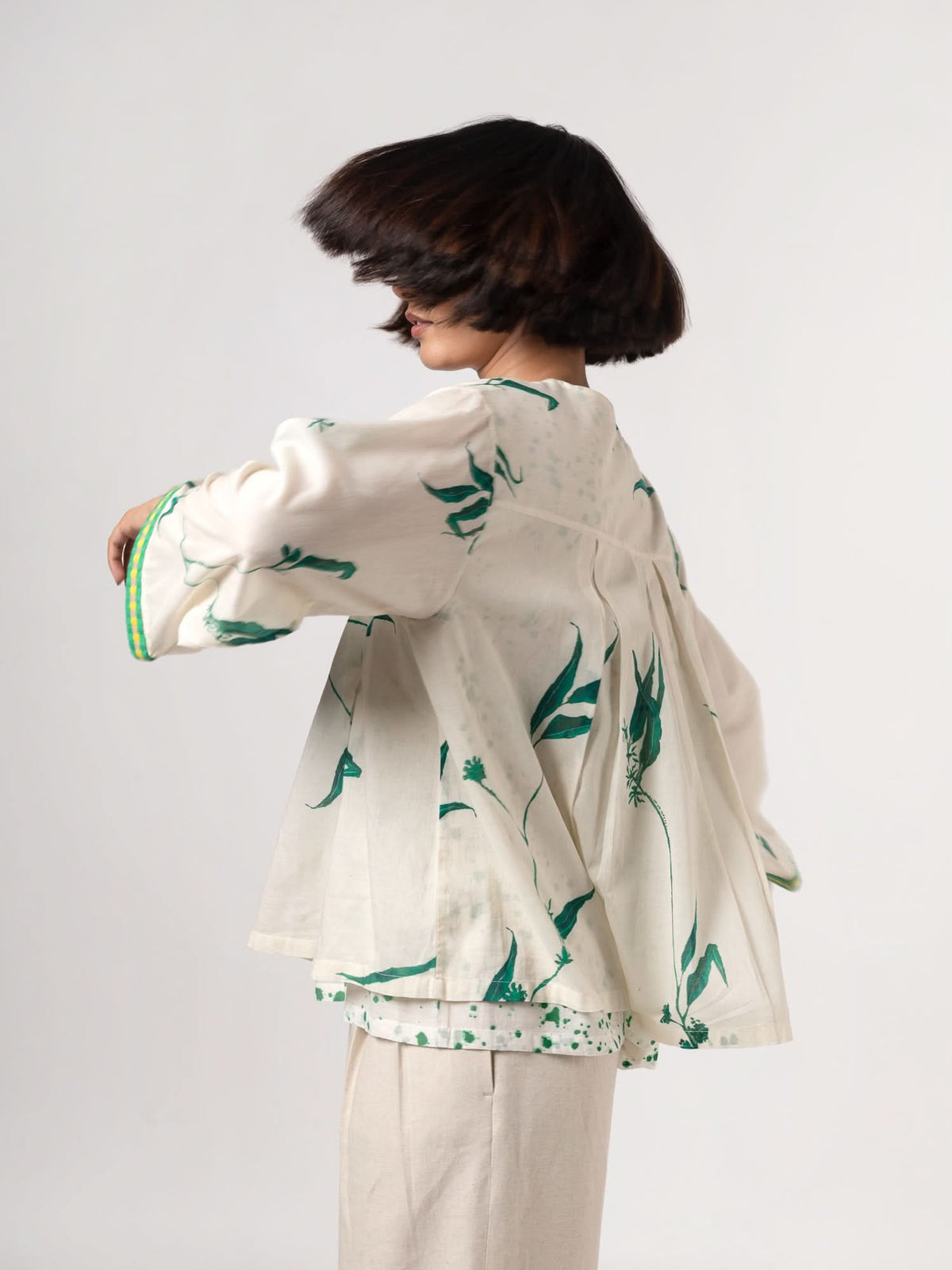 Kallie Natural Green Top