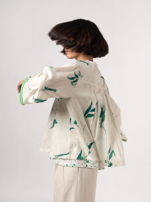 Kallie Natural Green Top